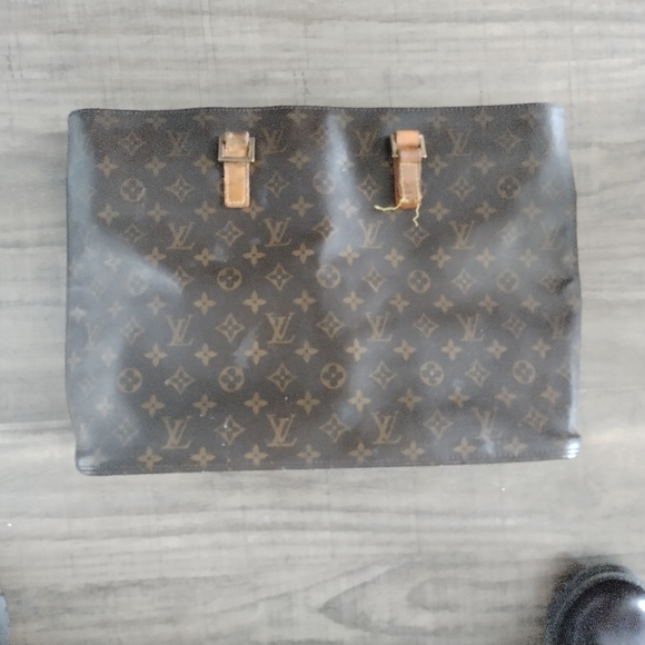 Authentic Louis Vuitton cabas mezzo tote broken strap for parts or repair - Picture 3 of 8